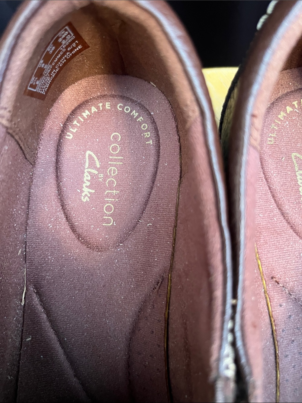 Clarks Brown Leather Slip-On Loafers for Women - Picture 4 of 6